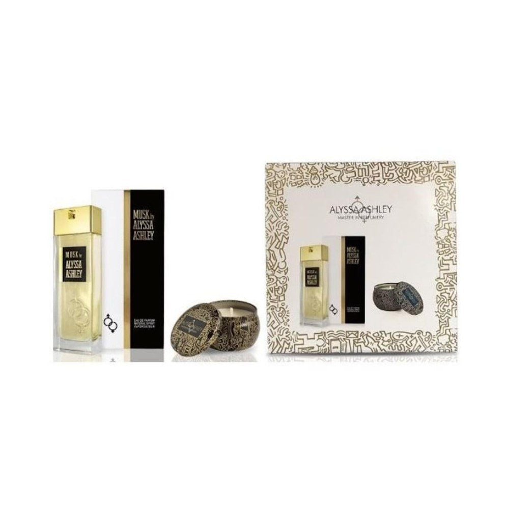 Alyssa Ashley Musk Coffret Edp 100Ml + Candela Profumata 110Gr