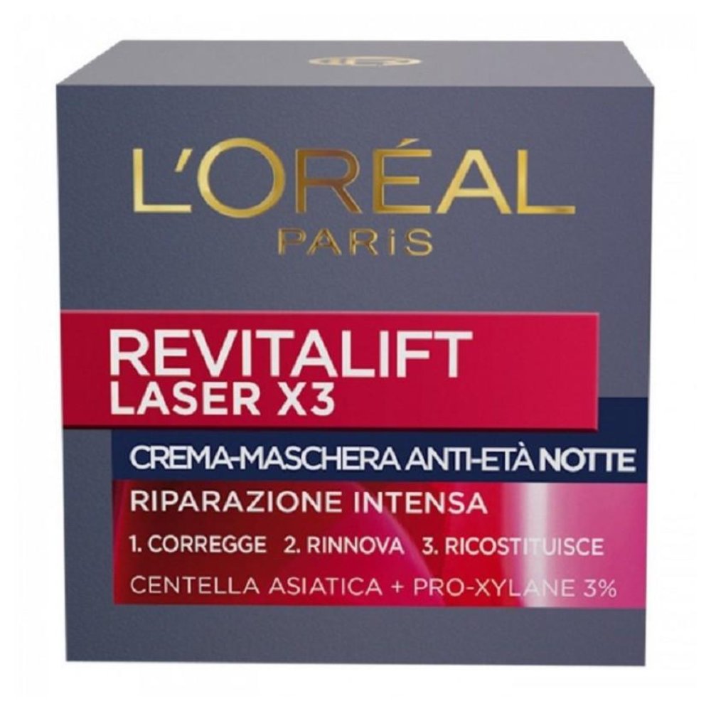 L'Oréal Revitalift Laser X3 Crema-Maschera Anti-Età Notte 50 ml