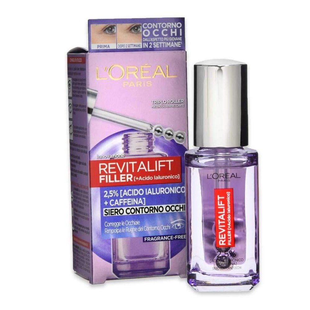 L'Oréal Revitalift Filler Siero Contorno Occhi Acido Ialuronico 20 ml