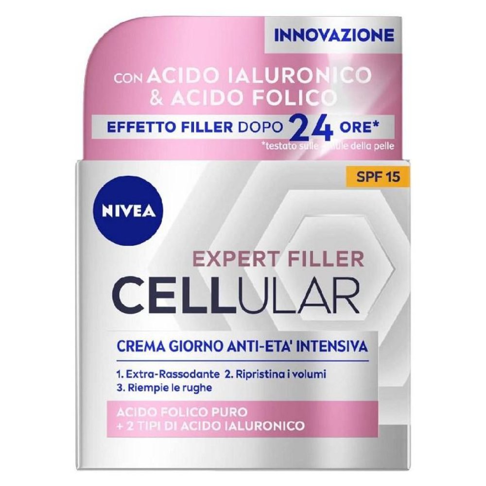 Nivea Crema Anti-Età Hyaluron Cellular Filler Rassodante Giorno 50 ml