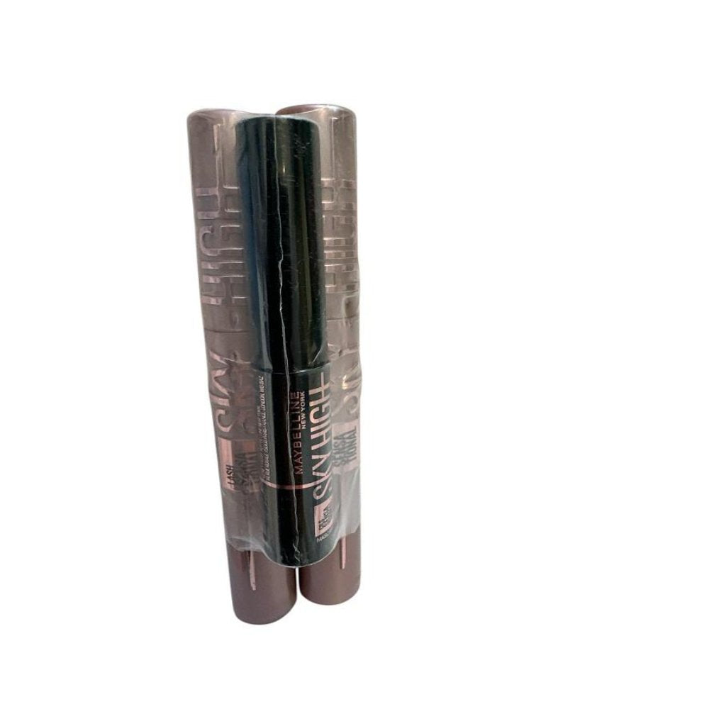 Maybelline 2 Mascara Lash Sens Sky High Very Black+mini Cosmic Black