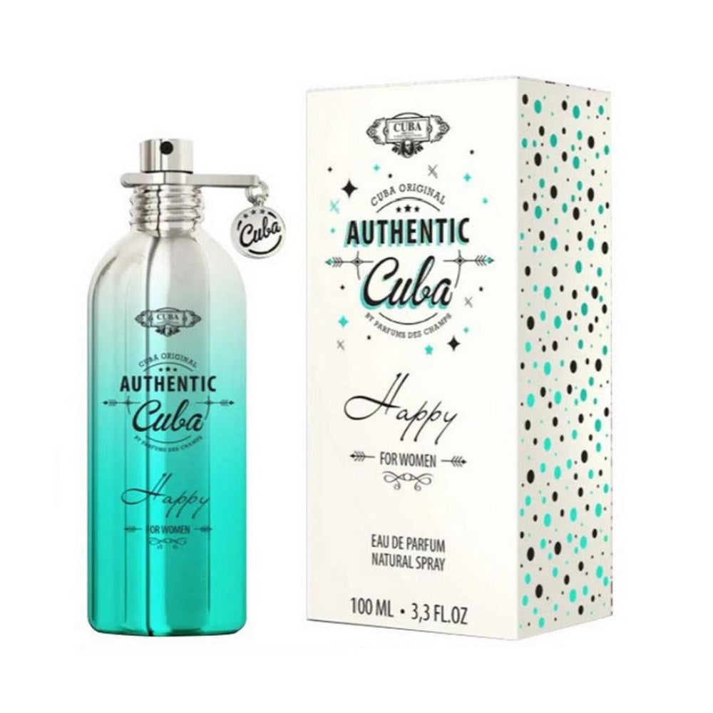 Cuba Authentic Happy Eau de Parfum donna – dettaglio packaging profumo