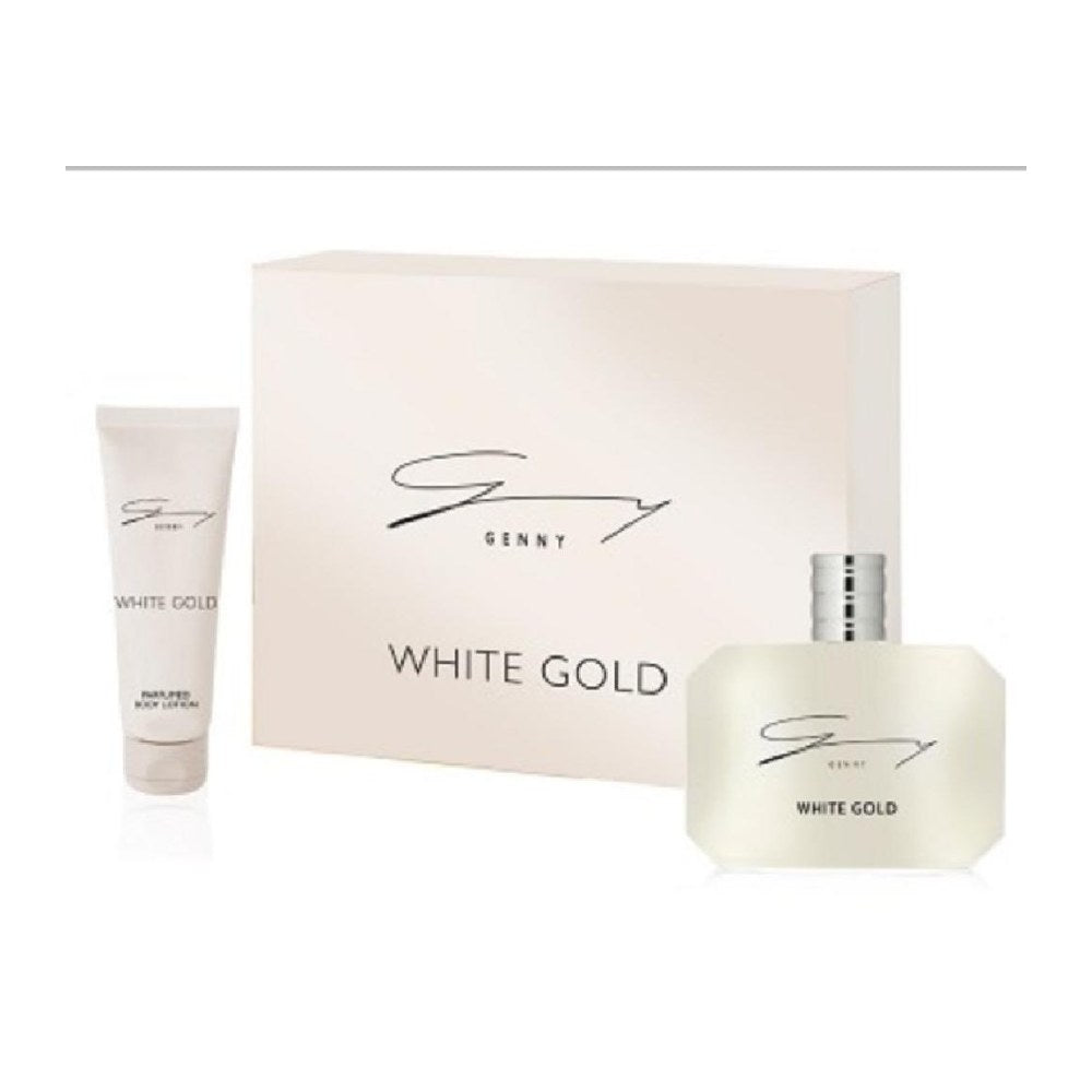 Genny White Gold Coffret Edt 100Ml + Body Lotion 100Ml