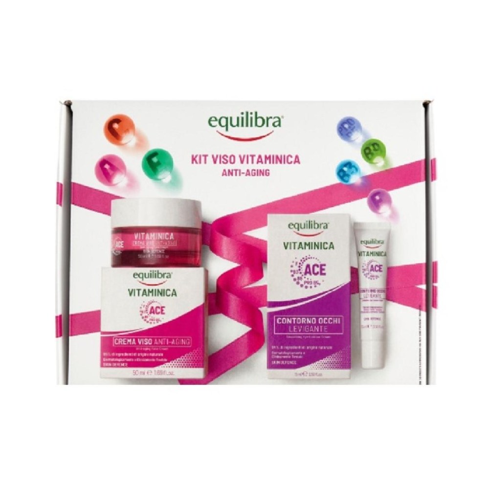 Equilibra Kit Viso Vitaminica Crema Viso 50Ml + Contorno Occhi 15Ml