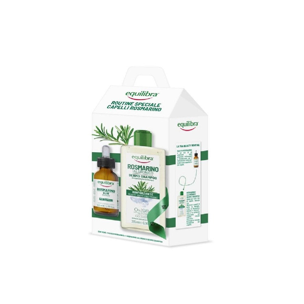 Equilibra Coffret Beauty Routine Capelli Rosmarino Shampoo + Olio