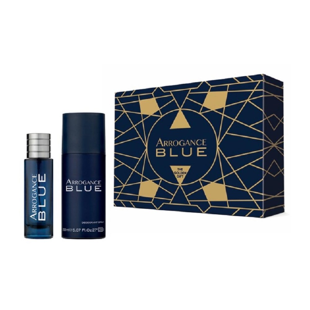 Arrogance Blue Coffret Edt 30Ml + Deo 150Ml Spray New 2025