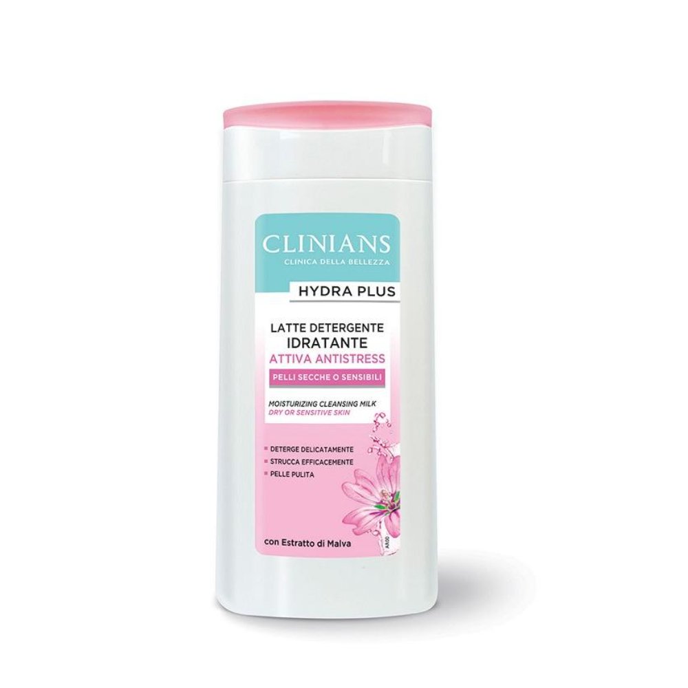 Clinians Latte Detergente Idratante Con Estratto Di Malva 200 Ml