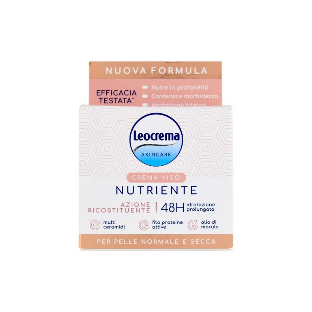 Leocrema Crema Viso Nutriente 48H per Pelli Normali e Secche 50 ml