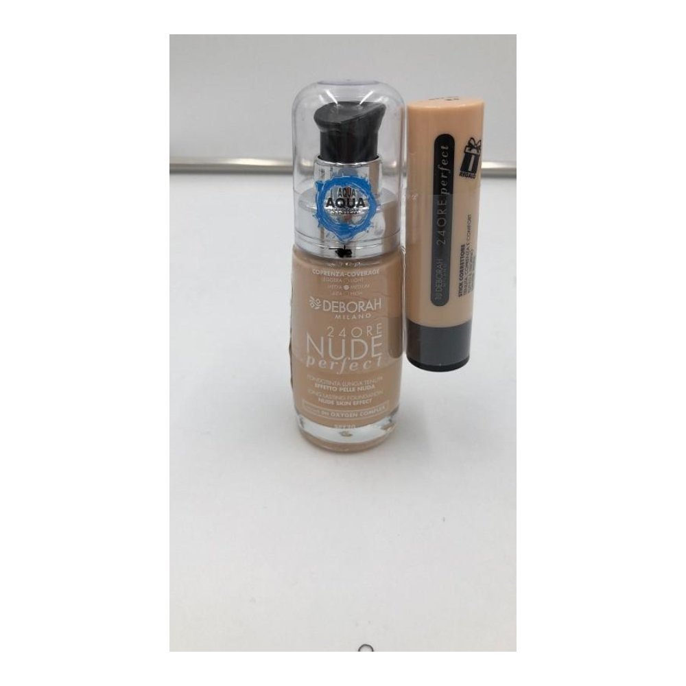 Deborah Fdt 24ore Nude Perfect N.05 + Correttore Stick 04