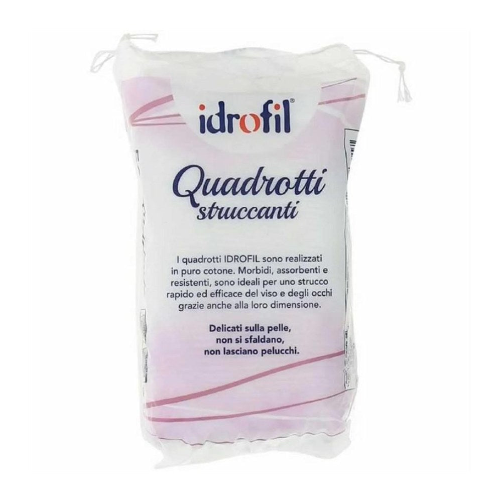 Idrofil Quadrotti Struccanti Puro Cotone 50 Pz