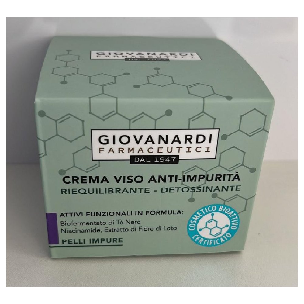 Giovanardi Farmaceutici PI Crema Viso Anti-Impurità Riequilibrante Detergente 50 Ml