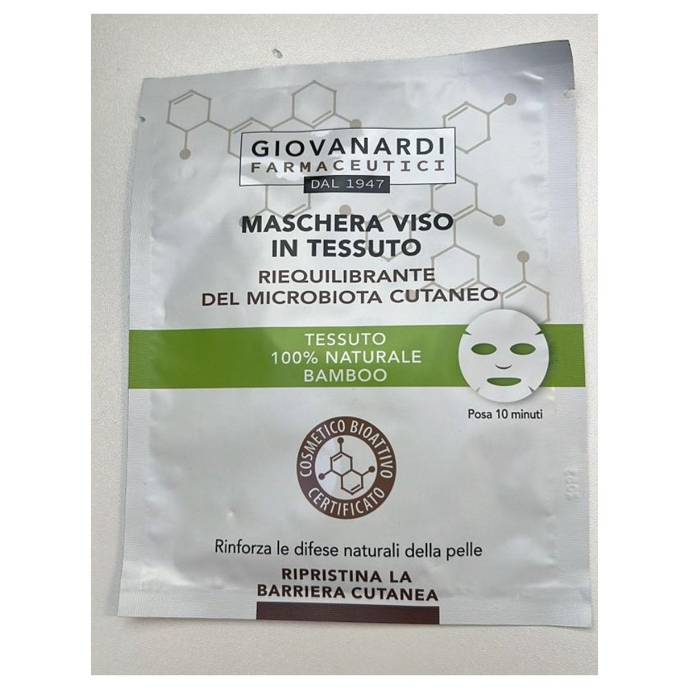 Giovanardi Farmaceutici Maschera Patch Viso Riequilibrante il Microbiota Cutaneo