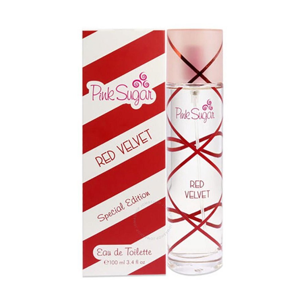 Aquolina Pink Sugar Red Velvet Eau de Toilette per donna – flacone rosso