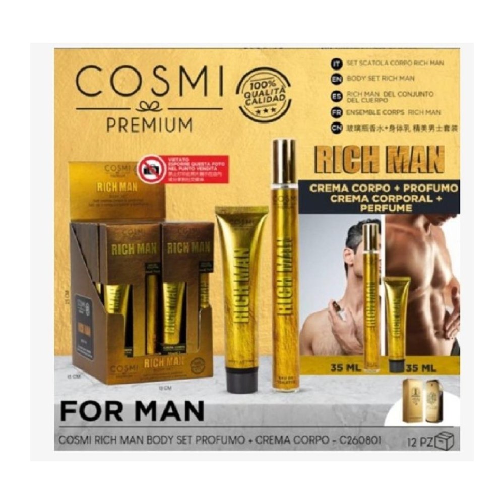 Cosmi Rich Man Coffret EDT 35Ml + C/C 35Ml