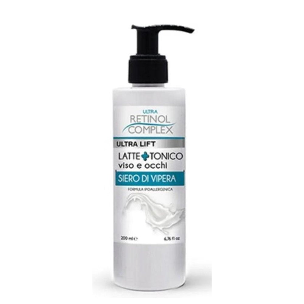 Ultra Retinol Complex Ultra Lift Latte e Tonico Viso e Occhi Siero di Vipera 200 ml