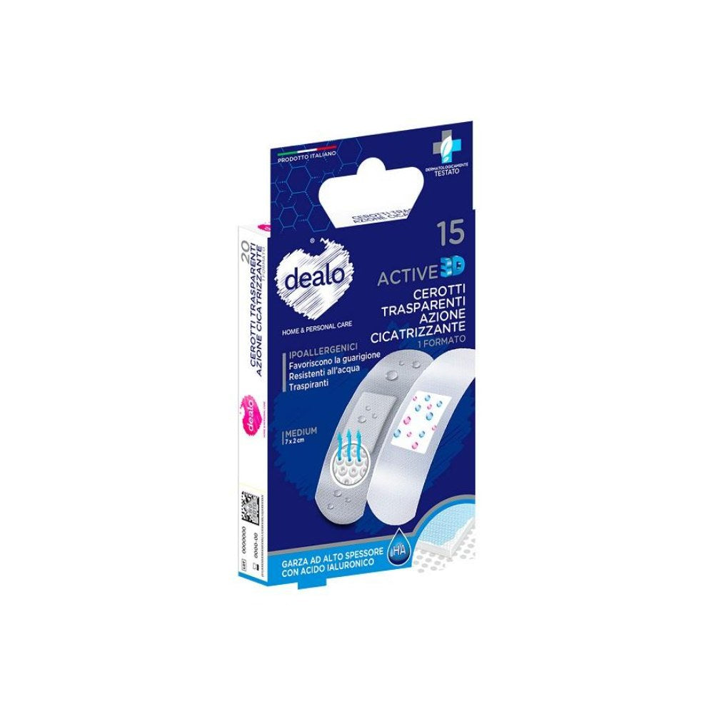 Dealo Cerotti Active 3D Azione Cicatrizzante 15 Pz