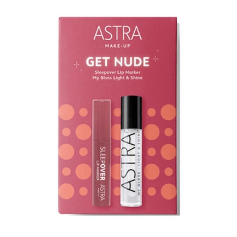 Astra Get Nude Coffret Lip Marker Sleepover + Lip Gloss Light And Shine