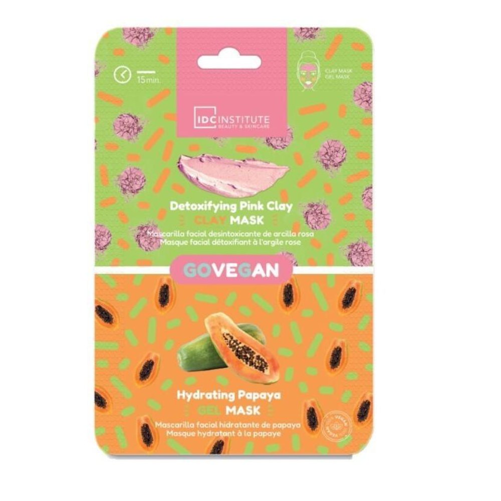 IDC Institute Skincare Essentials Maschera Duo Argilla Rosa e Papaya
