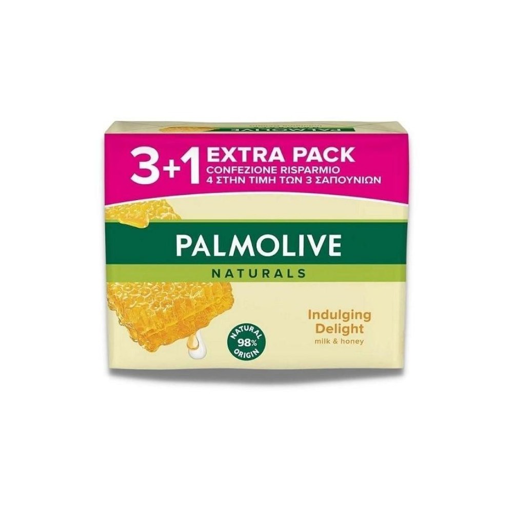 Palmolive Sapone Solido Latte e Miele 3+1 90 gr