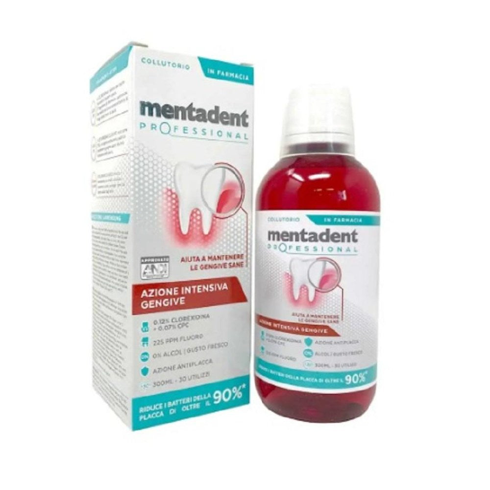Mentadent Professional Collutorio Azione Intensiva Gengive 0,12% 300 ml