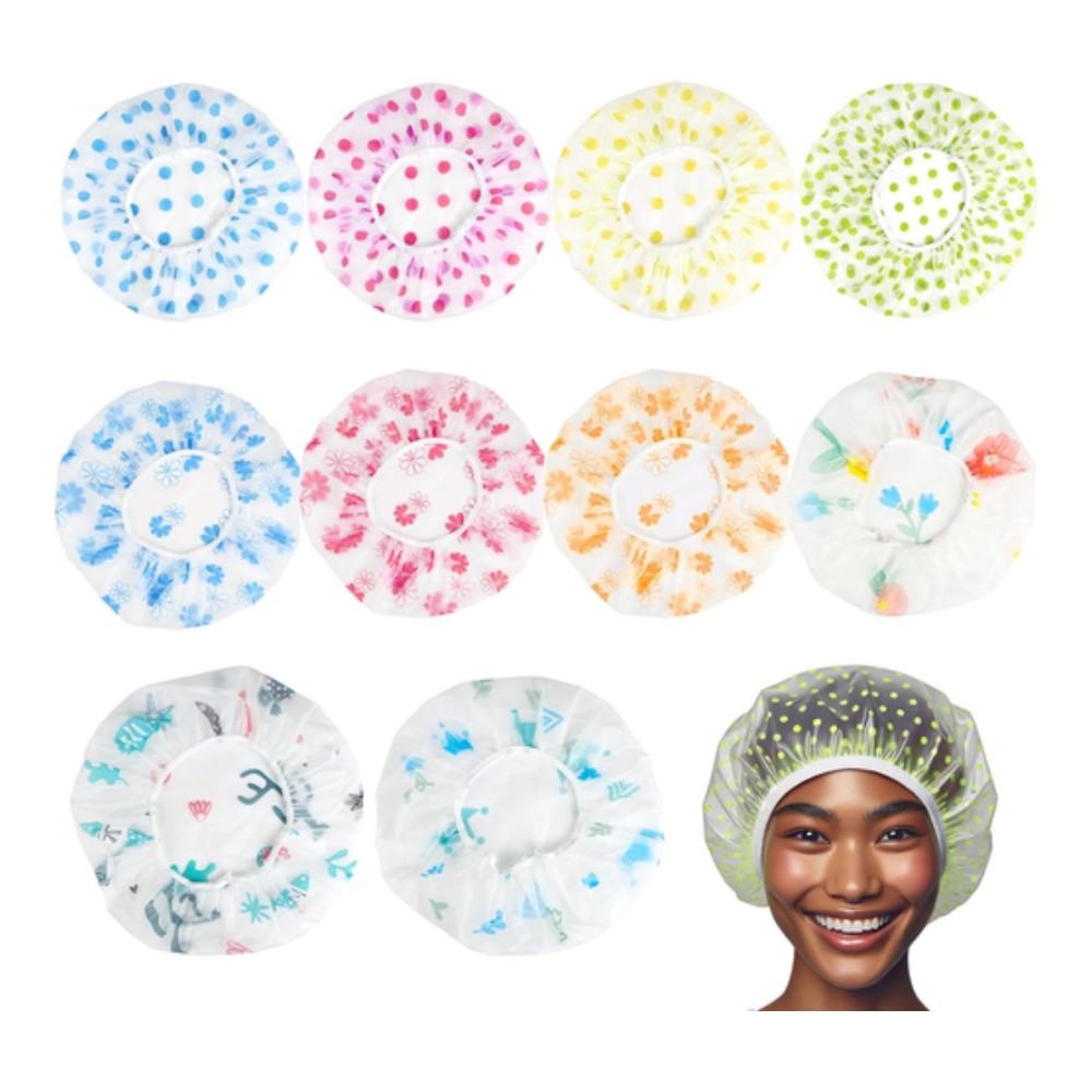 Ipam Cuffia Doccia PEVA Capelli Assortita Impermeabile