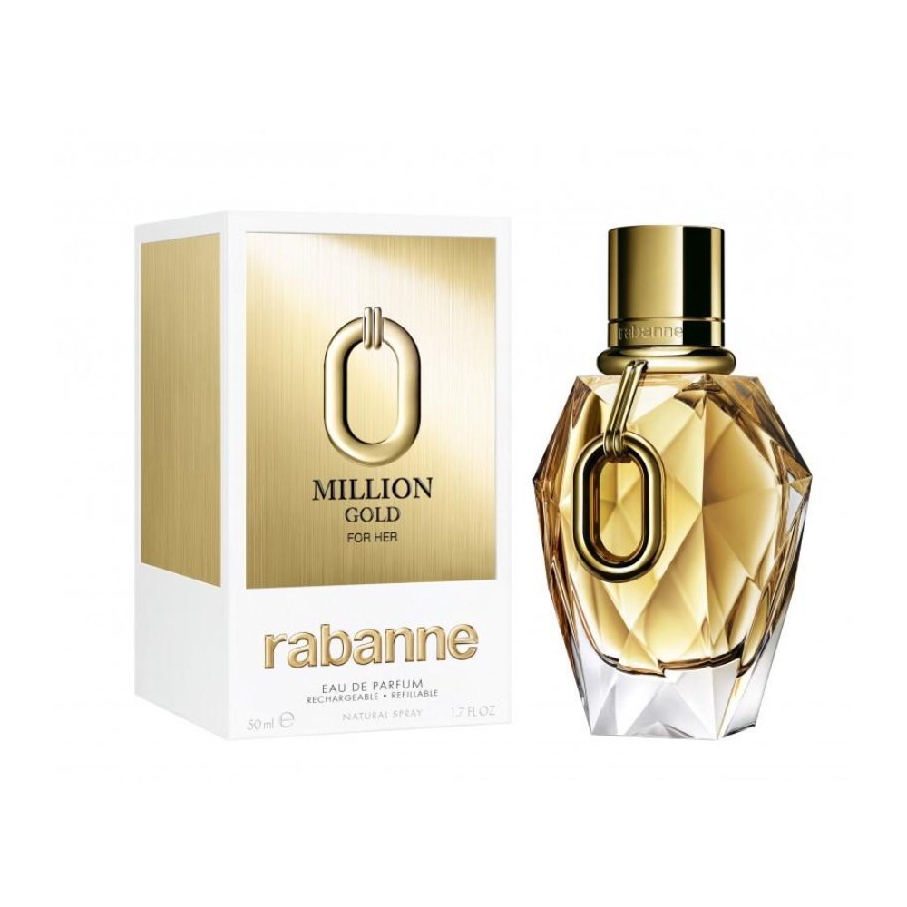 Paco Rabanne Million Gold For Her Eau de Parfum donna 50ml flacone dorato
