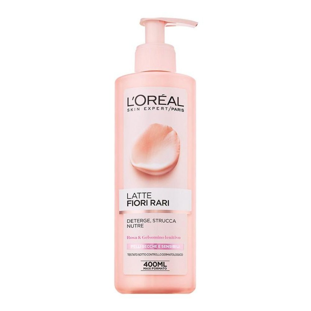 L'Oréal Latte Detergente Fiori Rari Pelli Secche e Sensibili 400 ml