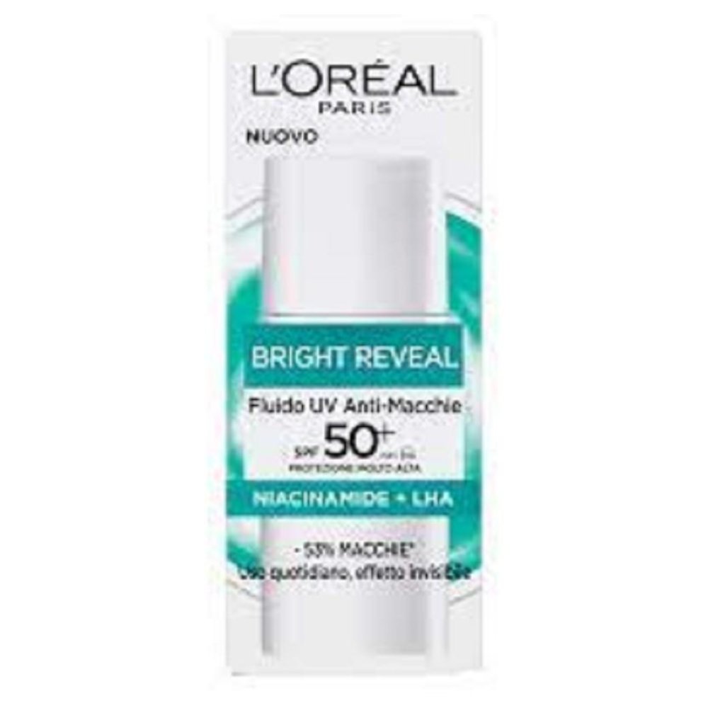 L'Oréal Bright Reveal Fluido UV Anti-Macchie SPF 50+ 50 ml