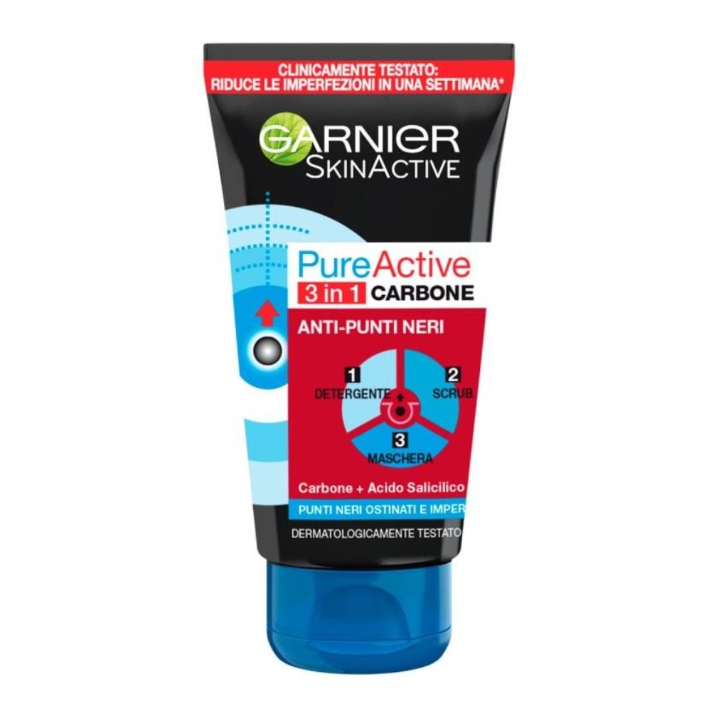 Garnier Skin Active Pure Active Anti-Punti Neri Tubo 150 Ml