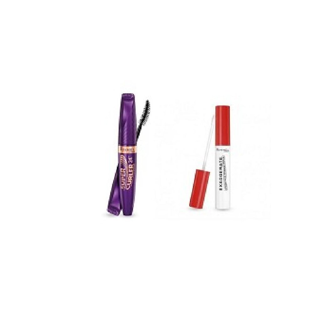 Rimmel Mascara Super Curler 24h + Exaggerate Primer Occhi