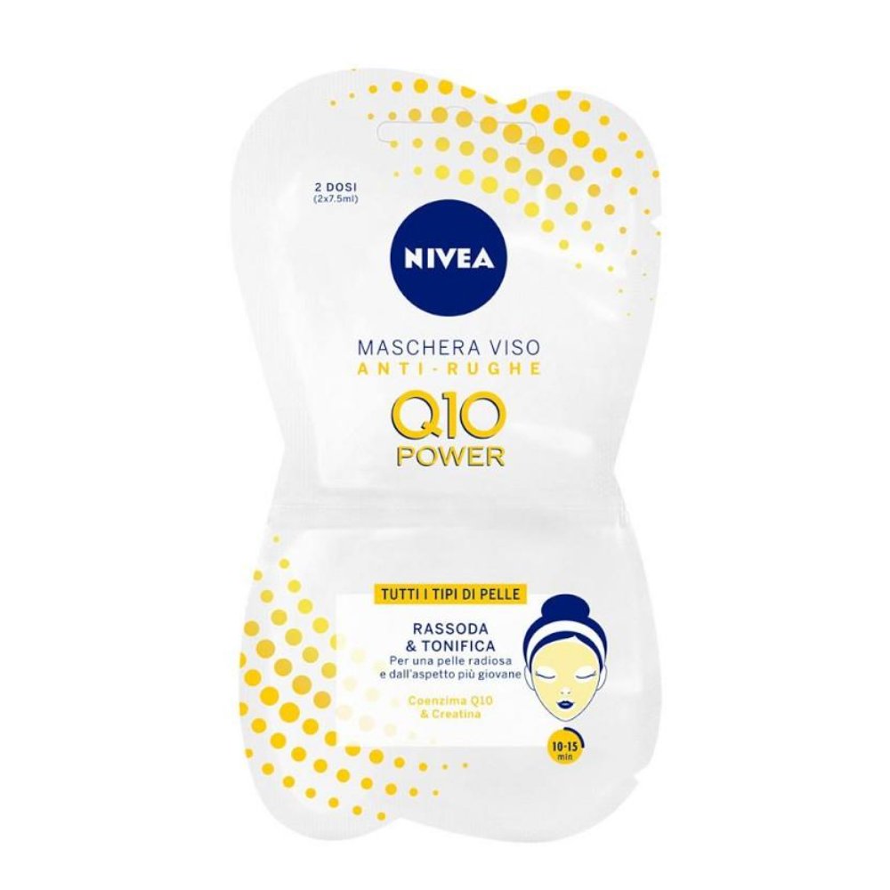 Nivea Q10 Power Maschera Viso Antirughe 2 Dosi