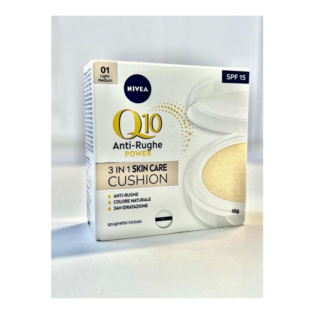 Nivea Q10 Cushion 3in1 Skin Care Anti-age 01 Medium 15 gr Spf15