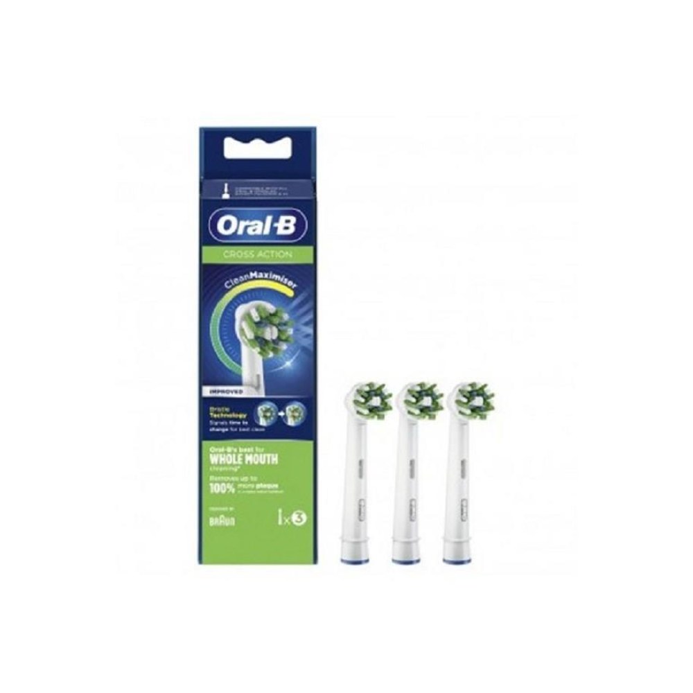 Oral-B Cross Action Kit Testine di Ricambio 3 Pz