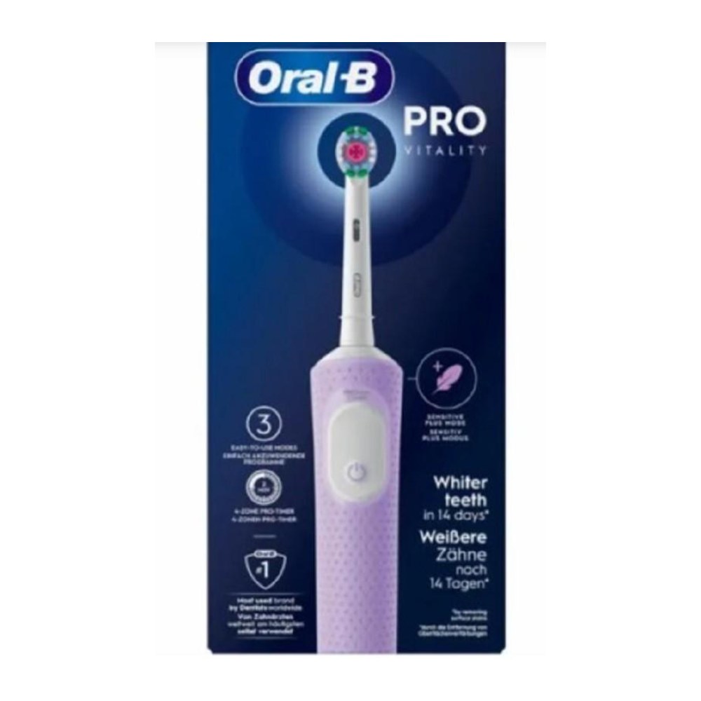 Oral-B Pro Vitality Spazzolino Elettrico 3Pro Denti Bianchi 14 Giorni