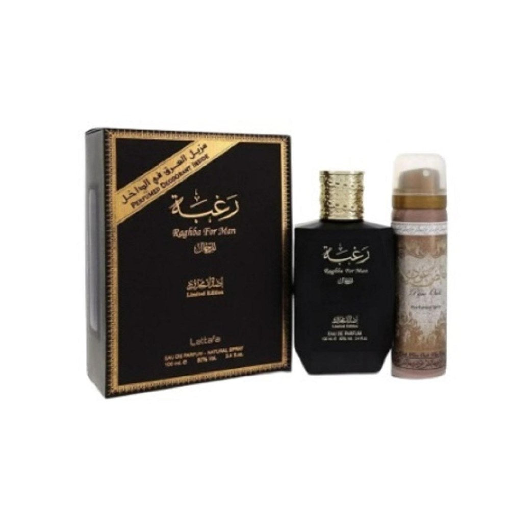 Lattafa Raghba Coffret EDP 100Ml + DEO 100Ml