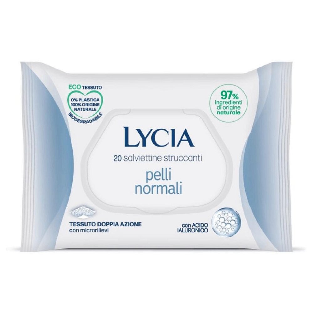 Lycia Salviettine Struccanti per Pelli Normali 20 Pz