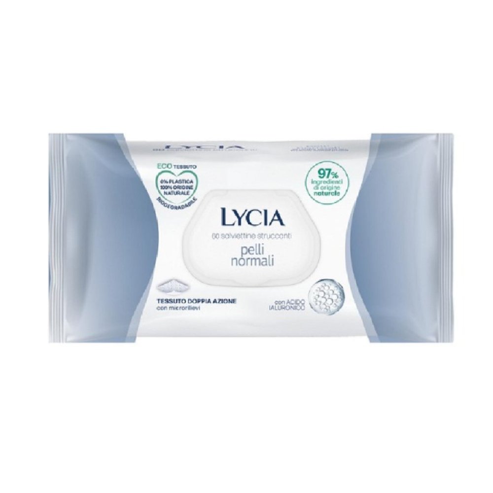 Lycia Salviettine Struccanti per Pelli Normali 60 Pz