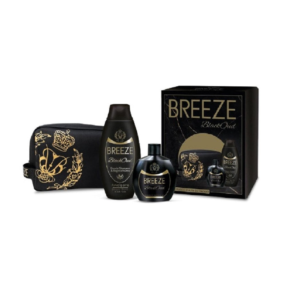Breeze Black Oud Coffret DEO 100Ml + Doccia Shampoo 400Ml + Beauty