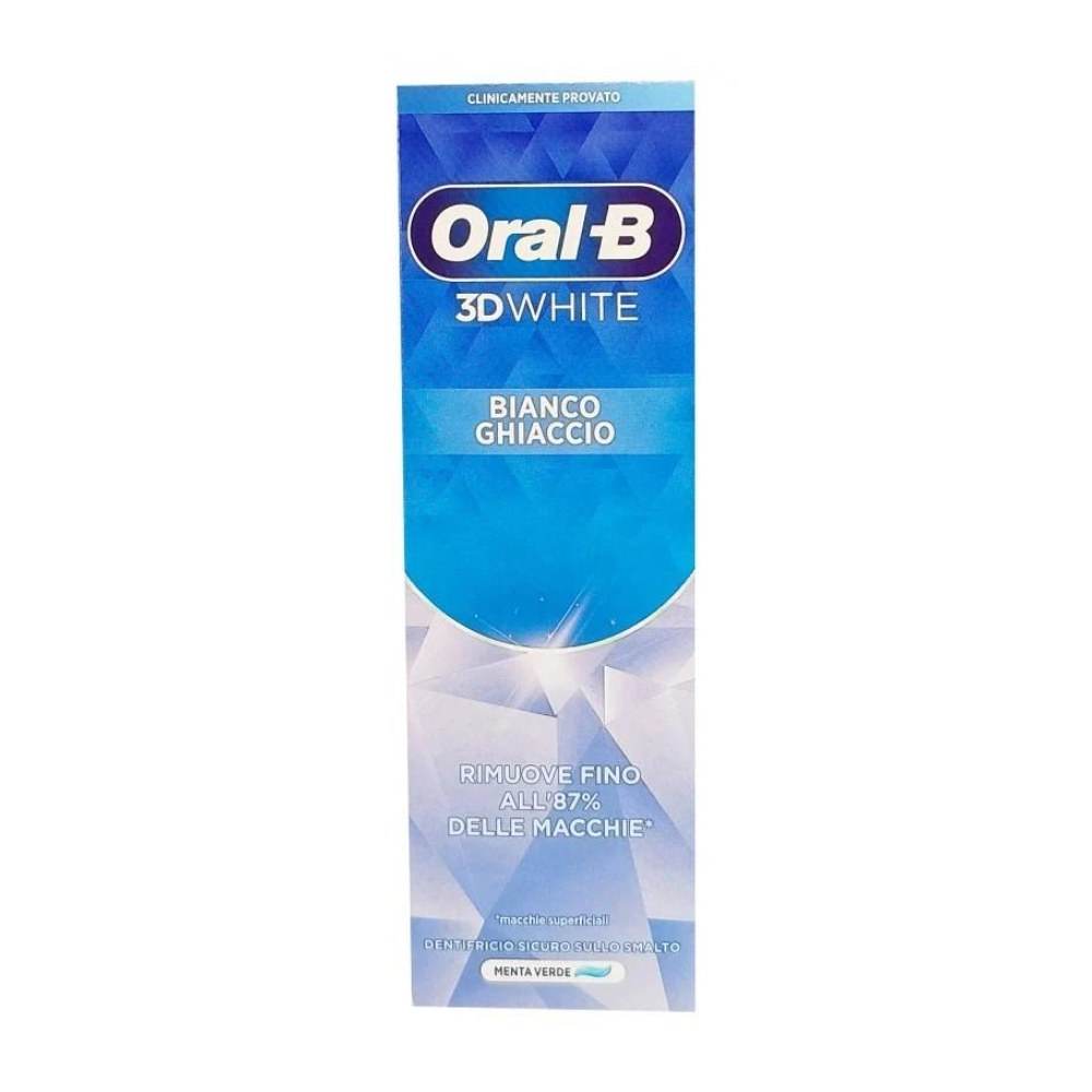 Oral-B Dentifricio 3D White Bianco Ghiaccio 75 ml