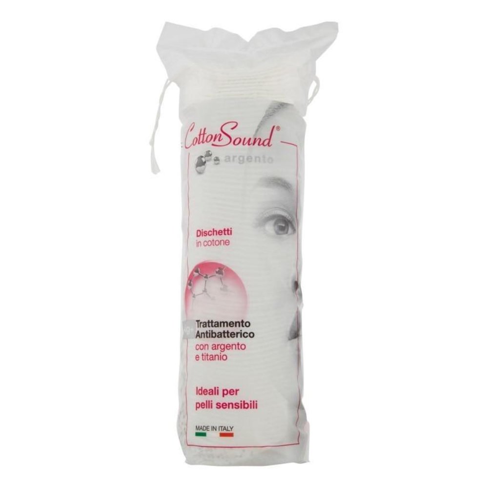 Cotton Sound Argento Dischetti Con Antibatterico 70 Pz