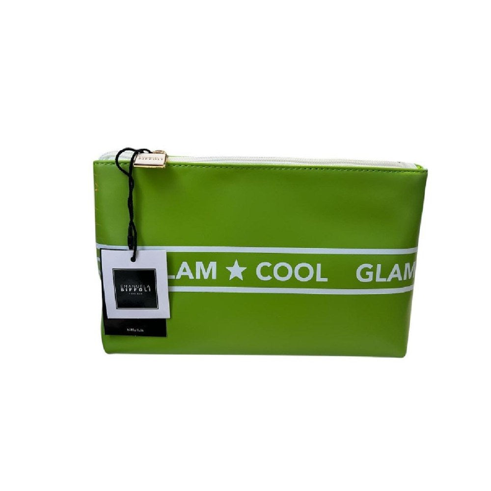 Emanuela Biffoli Pochette Ecopelle Verde Stampa Glam&Cool
