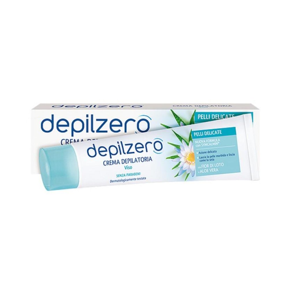 Depilzero Crema Depilatoria Viso Al Fior Di Loto E Aloe Vera 50 Ml
