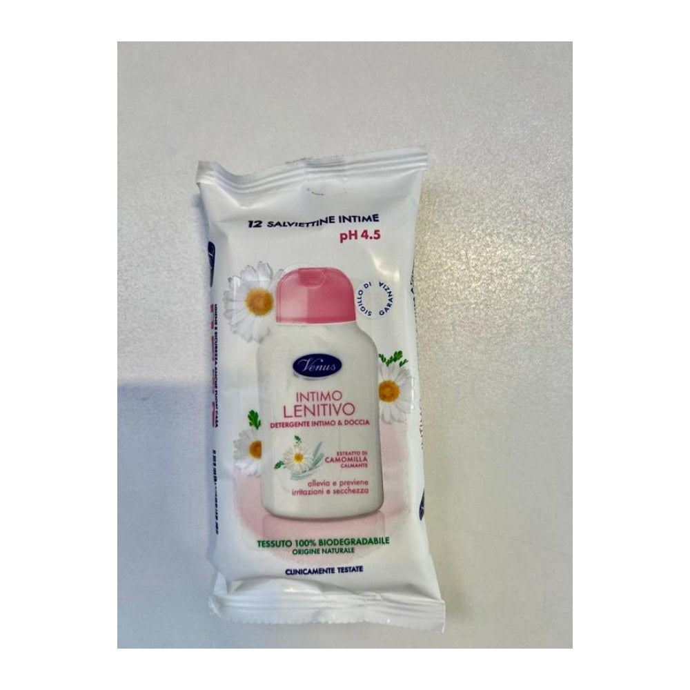 Venus Salviettine Intime Lenitive 12 Pz