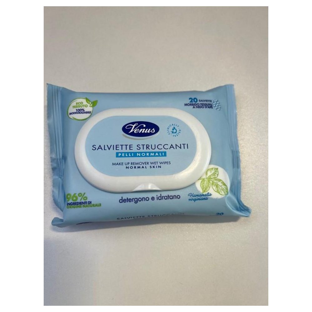 Venus Salviette Struccanti Pelli Normali 20 Pz