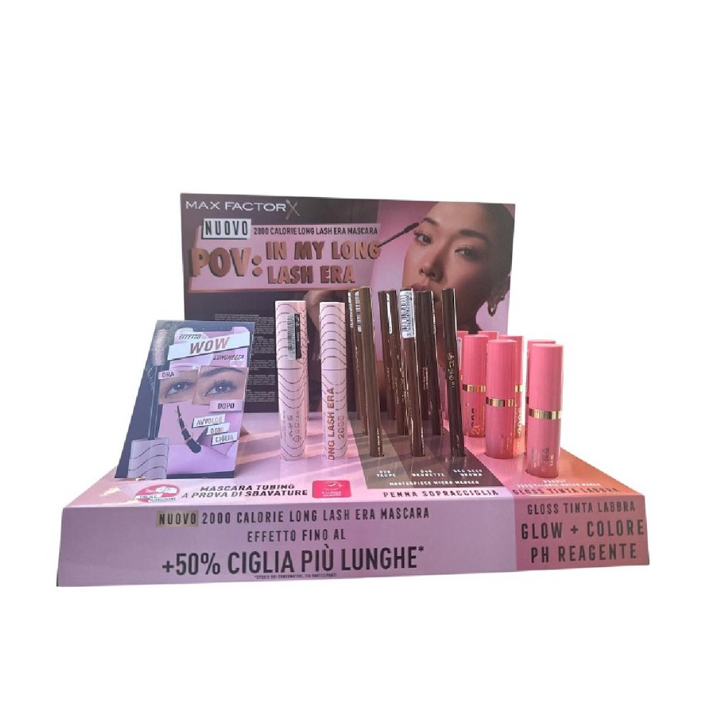 Max Factor Expo Mascara Long Lash Era+penna Sopracciglia+gloss 21pz