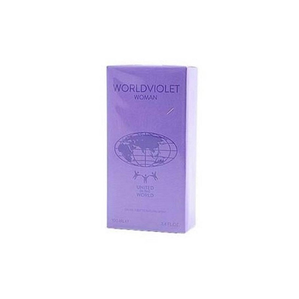United in the World Worldviolet Eau de Toilette donna confezione