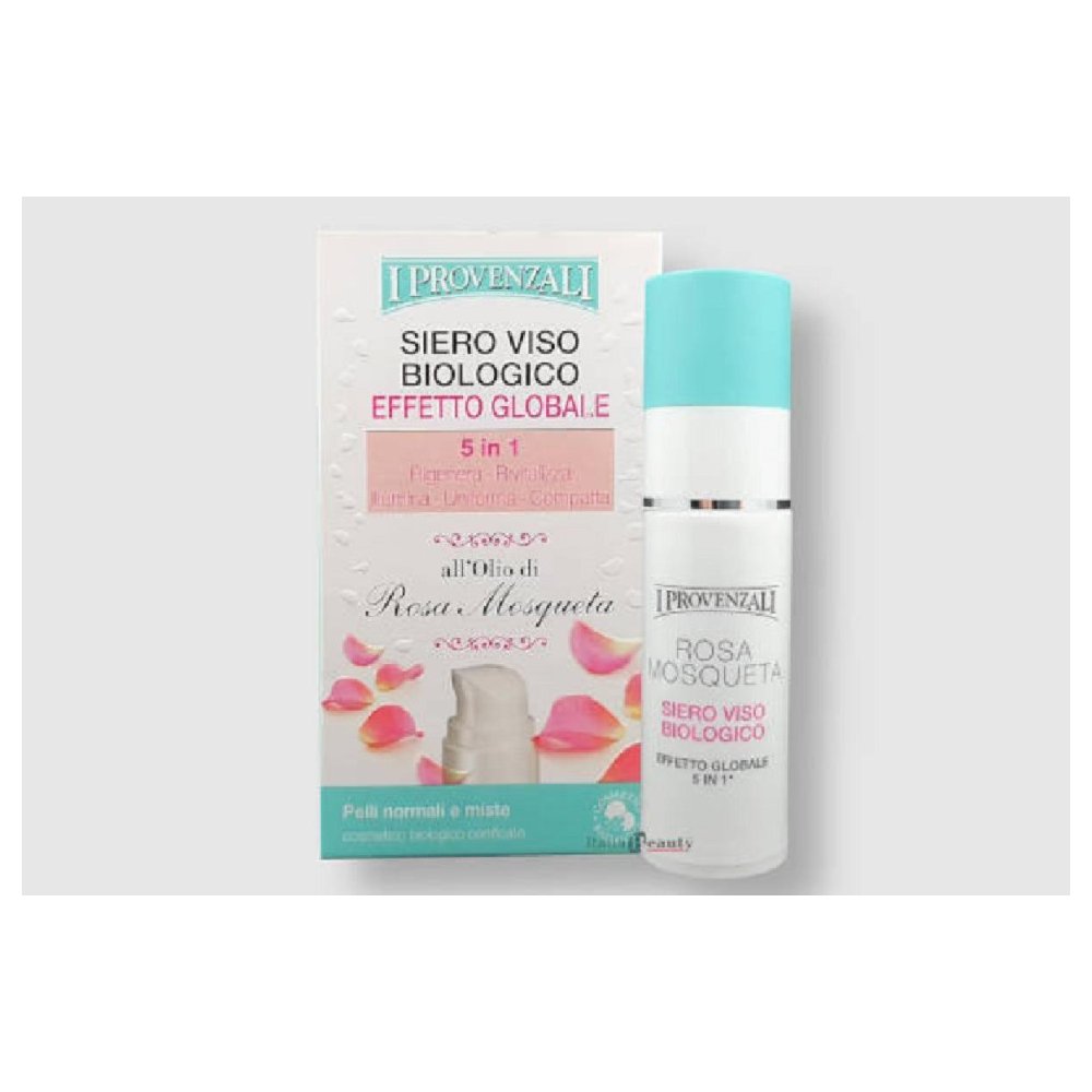 I Provenzali Siero Viso Biologico Olio di Rosa Mosqueta 30 Ml