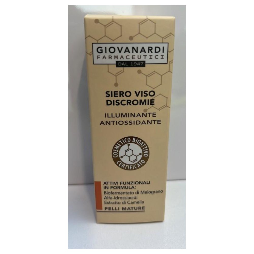 Giovanardi Farmaceutici PM Siero Viso Discromie Illuminante e Antiossidante 30 Ml