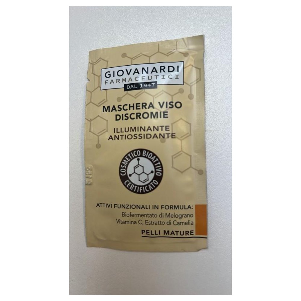 Giovanardi Farmaceutici PM Maschera Viso Discromie Illuminante e Antiossidante 20 Ml