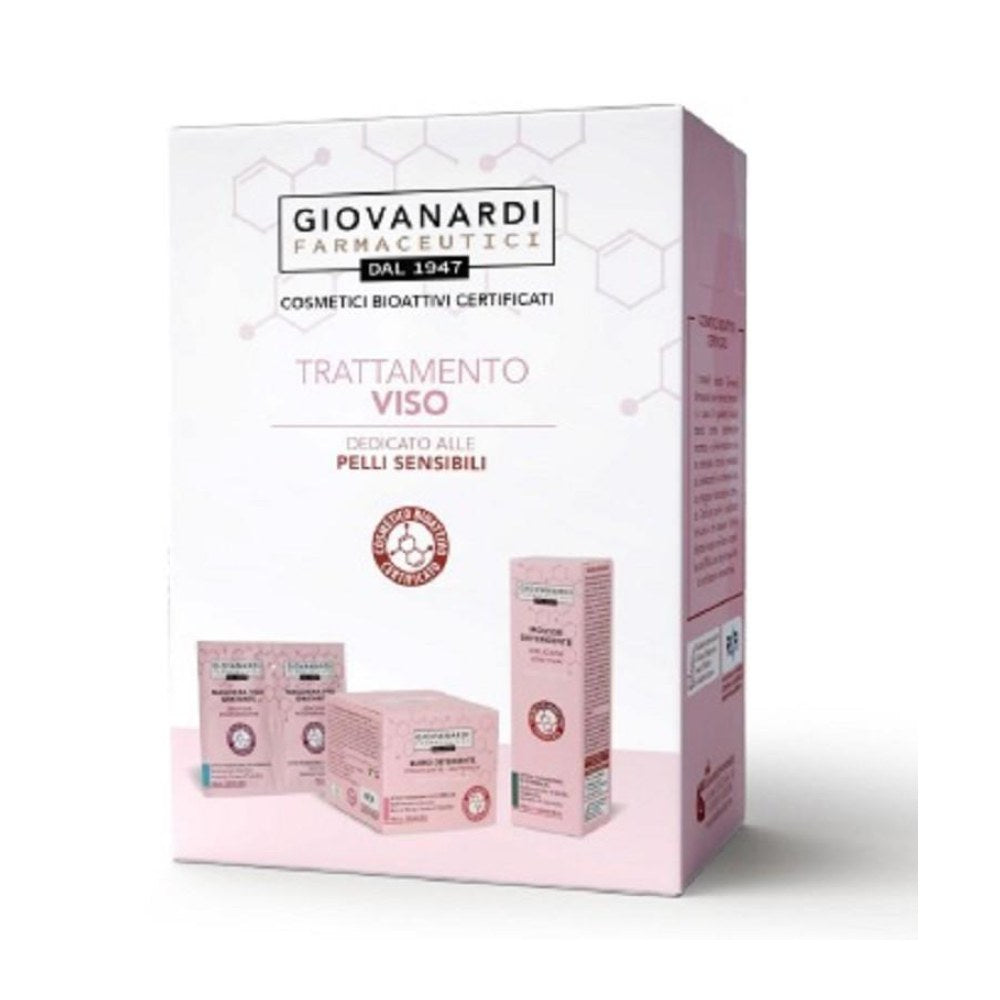 Giovanardi Farmaceutici Coffret Viso Mousse + Burro + Maschera Pelli Sensibili